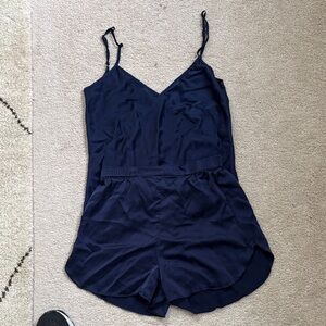 Navy Blue Women's Pajama Set